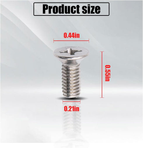 8-Pack Screw For Rotor Brake Disc Retaining, Retaining Hardware Bolts Screw Kit, Compatible With Honda, Acura, Hyundai and Kia Models, Stainless S...