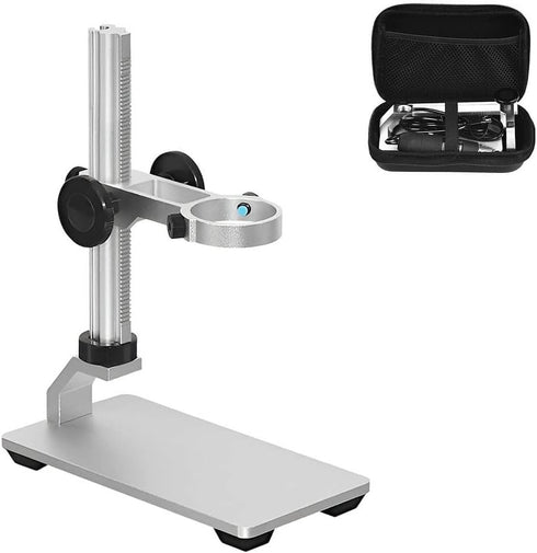 Ninyoon Universal Microscope Stand Pro, Stable Professional Aluminum Alloy Scope Base Holder Support Bracket for Max Diameter 1.4" USB Digital Wir...