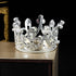 Pearl Crystal Princess Crown - Mini Rhinestone Bridal Wedding Newborn Baby Crown - Silver...