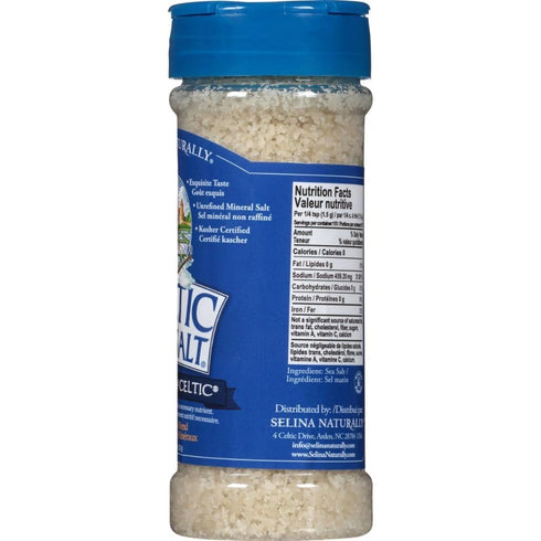 Light Grey Celtic Sea Salt Shaker – Easy to Use, Large Refillable, Reusable Glass Shaker with Additive-Free, Delicious, Gluten-Free, Non-GMO Verif...