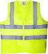 TR Industrial Neon Yellow Safety Vest, Front Zipper Knitted, 2-Pocket, OSHA Approved, Size Large...
