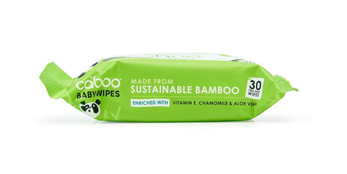 Caboo Tree Free Bamboo Baby Wipes, Eco Friendly Naturally Derived for Sensitive Skin, Resealable Peel Tab Travel Pack, Unscented, 30 Count...