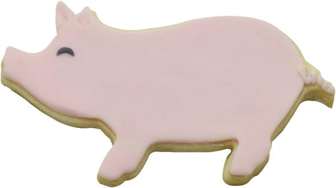 NCS Farm Animals Cookie Cutter Set - Pig 3.75", Rooster 4", Cow 3.75", Horse 4" - 4 Piece - Tinplated Steel...