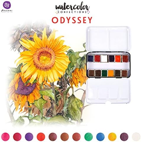 Prima Marketing Watercolor Confections ART PHILOSOPHY Confections Watercolour Pans Odyssey 12pk...
