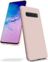 GOOSPERY Liquid Silicone Case for Samsung Galaxy S10 (2019) 6.1 inch Jelly Rubber Bumper Case with Soft Microfiber Lining - Pink Sand...