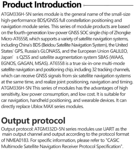 Teyleten Robot ATGM336H GPS+BDS Dual-Mode Module Flight Control Satellite Positioning Navigator Replacement NEO-M8N NEO-6M for Arduino 2pcs...