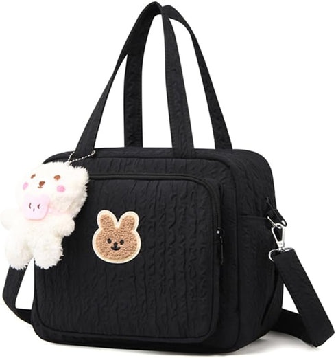 Baby Diaper Bag Tote, Mommy Bag Cute Baby Nappy Bag Crossbody Travel Diaper Tote Multifunction Baby Storage Bag...