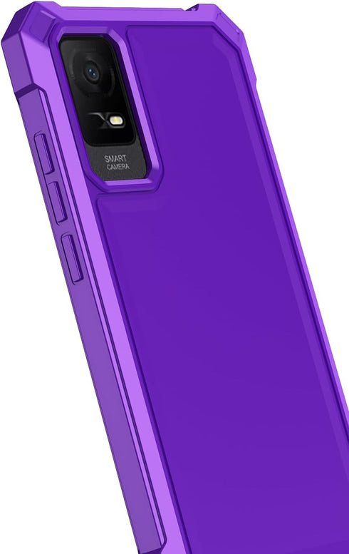 for TCL ION X Case/TCL 40 Z/TCL ION V Case with Screen Protector,TCL IONV Phone Case Frosted PC Back Soft Silicone Bumper Military Grade Full Body...