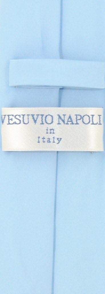 Vesuvio Napoli BABY BLUE Skinny 2.5" NeckTie Handkerchief Narrow Neck Tie Set...