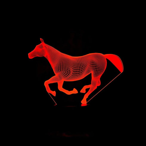 Horse 3D Light Girls Bedroom lamp, 7 Color Change Art Sculpture Lights LED Desk Table Light, Awesome Gift for Brother Sister Husband Wife Boss Fat...