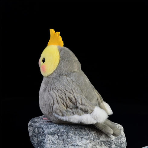 Nohito Realistic Grey Cockatiel Parrot Bird Plush Toy Stuffed Animal Simulation Fake Bird Cockatoo Stuffed Animals Cute Little Bird Plushie Doll 4...