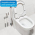 4TH Pumice Stone Toilet Bowl Cleaning Stick with Extra Large Handle,Cleans Away Limescale Stain,Hard Water Rings, Calcium,Iron and Rust. Remover f...