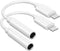 Apple MFi Certified 2 Pack Lightning to 3.5mm Headphone Adapter, Aux Audio Jack Dongle Earphones Converter Compatible with iPhone 14 Pro13 12 11 X...