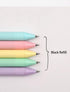 Lanxivi Kaco Pure Retractable Gel Ink Pens, Black Ink Refills 0.5mm Extra Fine Point 5-Pack, Macarons Color Barrel...