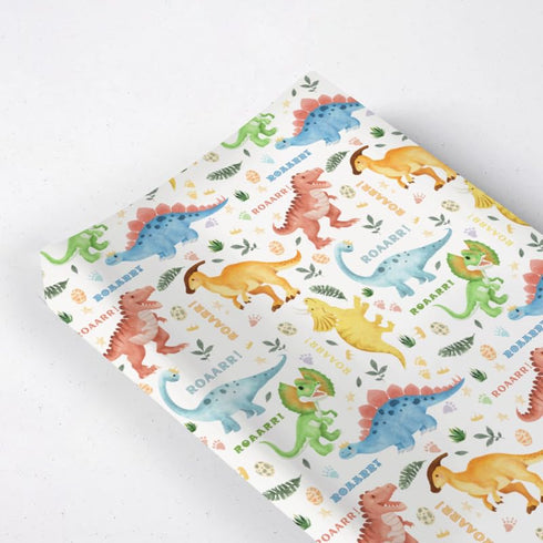 Dinosaurs Changing Pad Cover, Dinosaur Pattern Baby Diaper Changing Table Pad Cover, Unisex Dinosaur Diaper Changing Sheet for Baby Boy Girls, Din...