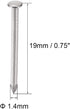 uxcell Small Tiny Hardware Nails Carbon Steel 1.4X19mm(DxL) for DIY Decorative Wooden Boxes Accessories Silver Tone 1000pcs...