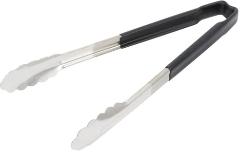 Vollrath 4781220 Jacobs's Price 12-Inch 1-Piece Tong, Stainless Steel, Black Handle...