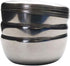 GARASANI 3 Pack Korean Traditional Stainless Steel Good Fortune Rice Bowl with Lid Set (Silver 3Pcs)...