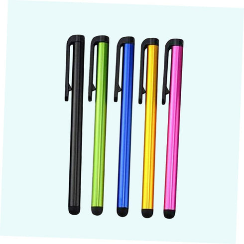 Pencils 20 pcs Pen Tip Capacitive Accessory Handwriting Touch Color Universal Pens Office Touchscreen Thin Writing Smartphone Stylus Metal Round T...