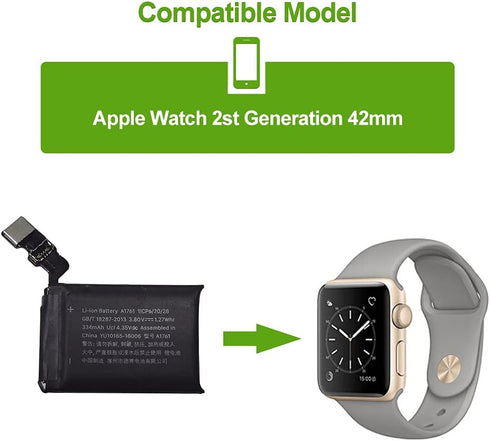 Replacement Battery Compatible with A1761 Apple iWatch Smart Watch Series 2 Smartwatch 42mm...