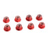 8PCS Flange M4 Lock Nuts Serrated Nylon Self-Tightening Aluminum M4 Wheel Hardware for Axial HPI TLR ECX Model RC Car Vehicles Upgraded Replacemen...