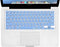 XSKN Hebrew Language Blue Color Silicone Keyboard Skin Cover Compatible with 2015 and Earlier Released MacBook Air 13 inch MacBook Pro 13 15 17 in...