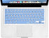 XSKN Hebrew Language Blue Color Silicone Keyboard Skin Cover Compatible with 2015 and Earlier Released MacBook Air 13 inch MacBook Pro 13 15 17 in...