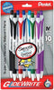 Pentel GlideWrite Ballpoint Pen assorted 1.0 mm pack of 10...
