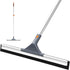 eazer Floor Squeegee Broom: Heavy Duty Scrubber with Extendable 50.3'' Aluminum Pole and Rubber Blade for Kitchen, Swimming Pool, Concrete Floors,...