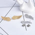 2PCS Angel Wings Tassel Chain Brooch Collar Pins,Rhinestone Metal Feather Lapel Pin, Suit Coat Breastpin for Women Men's Accessories...