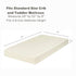 Everyday Kids Fitted Crib Sheet, 100% Soft Breathable Microfiber Baby Sheet, Fits Standard Size Crib Mattress 28in x 52in, Beige Nursery Sheet...