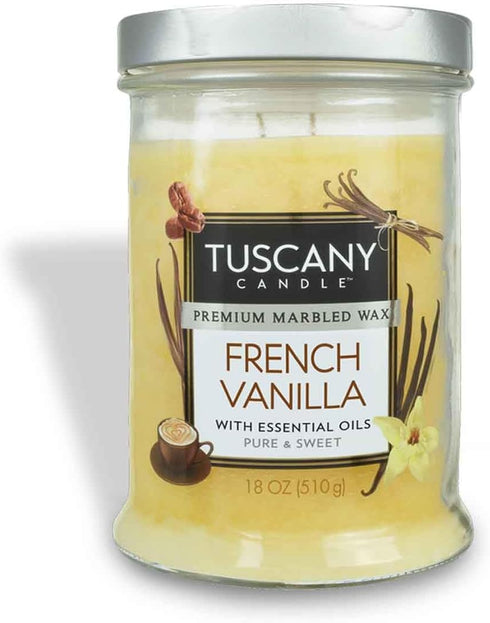 Tuscany Candle French Vanilla: Vanilla & Coffee Scented Candle, 18 oz...