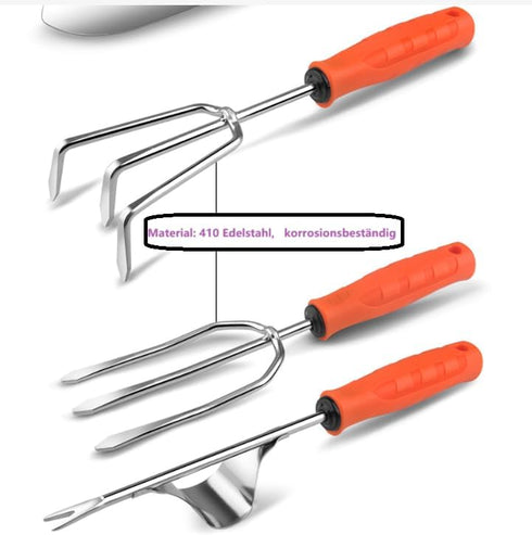 Flower Trowel, Garden Trowel for Planting and Transplanting Work, Working Width 8.5 cm, Stainless Steel Hand Shovel, Corrosion Protection 2210001-...