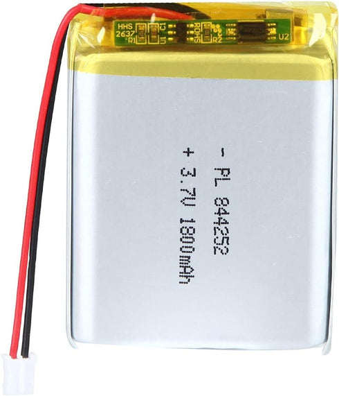 3.7V 1800mAh 844252 Lipo battery Rechargeable Lithium Polymer ion Battery Pack with JST Connector...