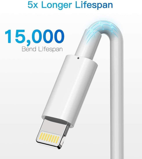 Lightning Cable MFi Certified - iPhone Charger 3Pack 3FT Lightning to USB A Charging Cable Cord Compatible with iPhone 14 13 12 SE 2020 11 Xs Max ...