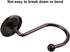 Rustproof Antique Decorative Shower Curtain Hooks, 12pcs Oil Rubbed Bronze Shower Curtain Ring Holders for Bathroom Shower Rods Curtains Home...