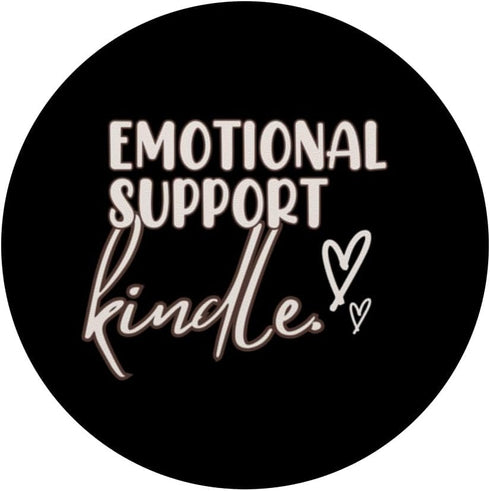 Emotional Support E Reader Phone Grip Stand Book Lover Gift PopSockets Standard PopGrip...