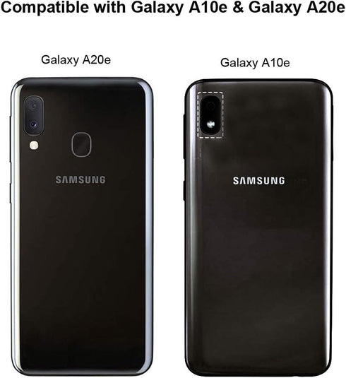 Unov Case Compatible with Galaxy A10e Galaxy A20e Case Clear with Design Soft TPU Shock Absorption Slim Embossed Pattern Protective 5.8 inch (Flow...