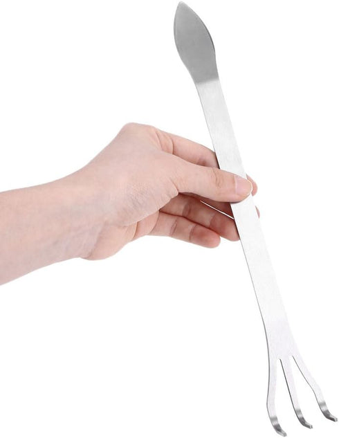 Bonsai Rake Lightweight 3-Prong Stainless Steel Root Rake Loosen Soil Toool with Ergonomic Handle for Gardening Plants...