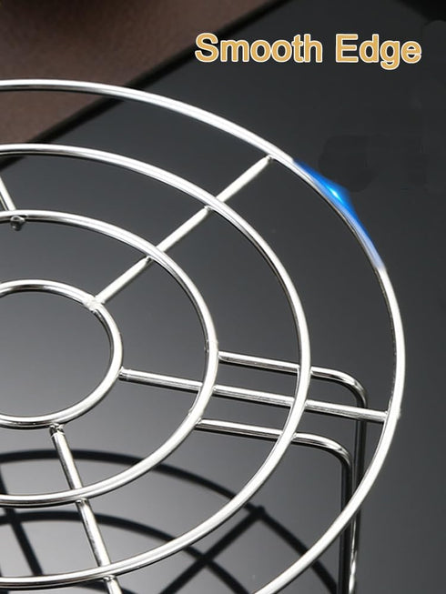 5.5 Inch Cooking Rack with 1.8" Height Legs Round Stainless Steel Baking and Cooling Steaming Rack Cookware Fit for Air Fryer Instant Pot Pressure...