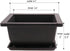 8PCS/Pack Retro Style Square Small Bonsai Training Pots with Tray, Mini Plastic Mocha Garden Flower Pot 4.7"...