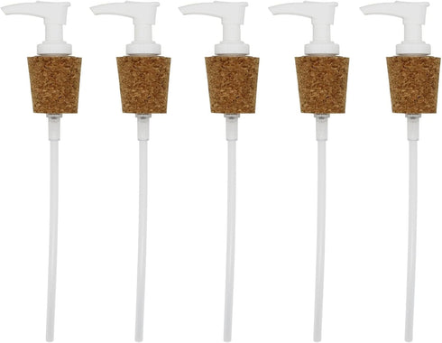 Creative Hobbies® White Pump Dispenser Has Cork Stopper for Easy Press-in Fit (Pkg/5)...