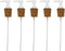 Creative Hobbies® White Pump Dispenser Has Cork Stopper for Easy Press-in Fit (Pkg/5)...