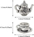 30 Pcs Metal Teapot Tea Cup Charms Pendants Mini Coffee Mug Pendants Vintage Tea Kettle Charms Bulk Pendant for DIY Crafts Bracelet Earrings Neckl...