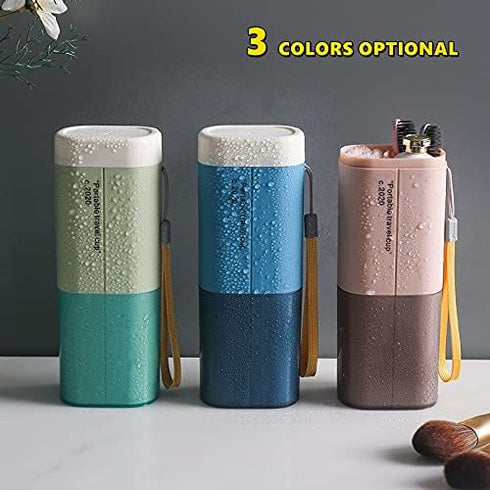 Travel Toothbrush Case Multifunctional Toothpaste Container Case Portable Business Trips Wash Cup Holder Organizer Toothbrushes Towel Storage Box ...