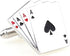 4 Aces Four Ace Playing Cards Poker Gambling Casino Pair of Cufflinks in a Presentation Gift Box & Polishing Cloth...