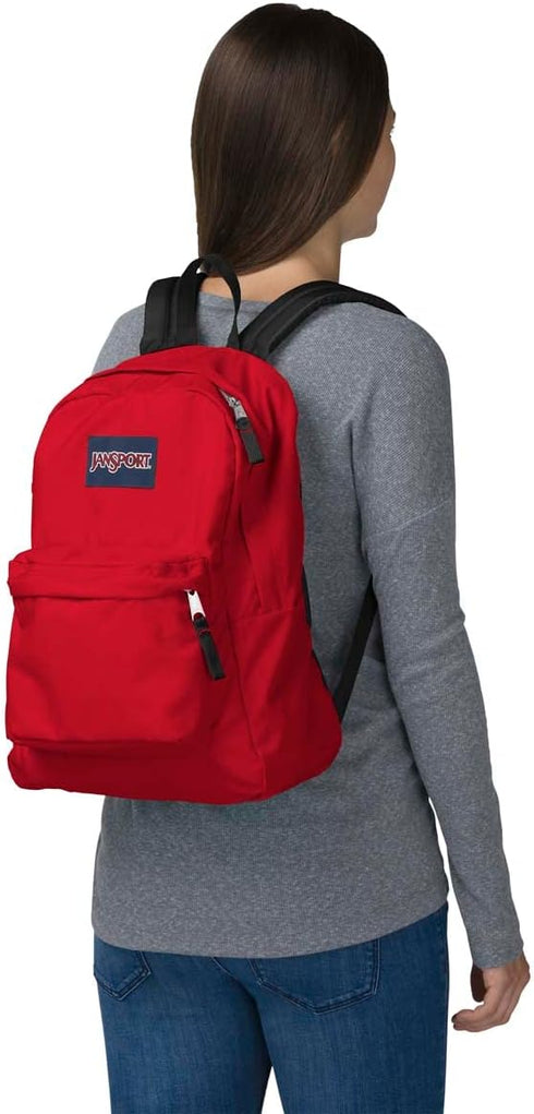 JanSport SuperBreak One Backpacks - Durable, Lightweight Bookbag with 1 Main Compartment, Front Utility Pocket with Built-in Organizer - Premium B...