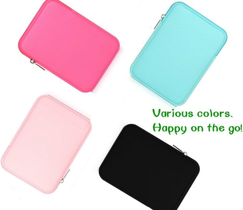 9-10 Inch Tablet Sleeve Bag, HannyBoo Protective Neoprene Zipper Case Cover for iPad 9.7 2018, iPad Pro 9.7, iPad 4/3, iPad Air 2, Surface Go, Gal...