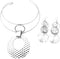 HSQYJ Fashion Bib Choker Drop Earring Set Bohemian Punk Ethnic Style Statement Dangle Earrings Pendant Necklace Crystal Wedding Bridal Jewelry Set...