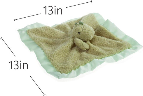 Apricot Lamb Stuffed Animals dinosaur Security Blanket Infant Nursery Character Blanket Luxury Snuggler Plush baby lovey(dinosaur, 13 Inches)...